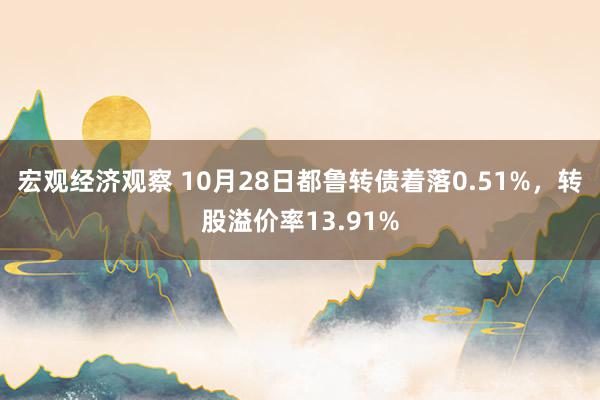 宏观经济观察 10月28日都鲁转债着落0.51%，转股溢价率13.91%