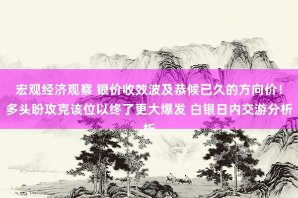 宏观经济观察 银价收效波及恭候已久的方向价！多头盼攻克该位以终了更大爆发 白银日内交游分析