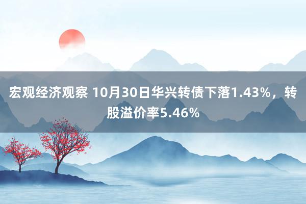 宏观经济观察 10月30日华兴转债下落1.43%，转股溢价率5.46%