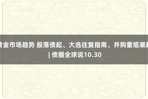 黄金市场趋势 股落债起、大选往复指南、并购重组潮起 | 债圈全球说10.30