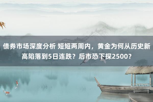 债券市场深度分析 短短两周内，黄金为何从历史新高陷落到5日连跌？后市恐下探2500？