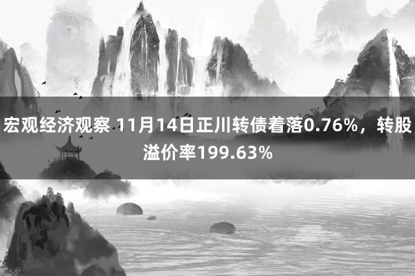 宏观经济观察 11月14日正川转债着落0.76%，转股溢价率199.63%