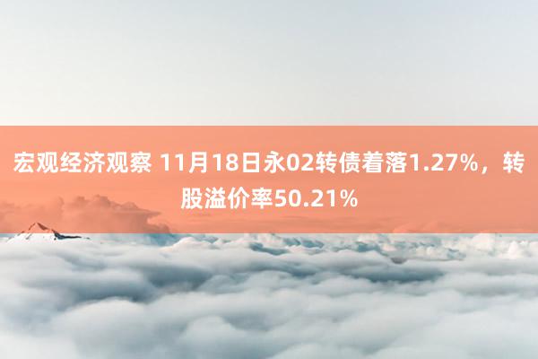 宏观经济观察 11月18日永02转债着落1.27%，转股溢价率50.21%