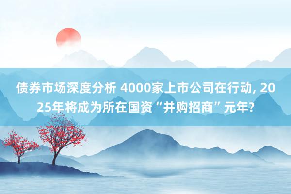 债券市场深度分析 4000家上市公司在行动, 2025年将成为所在国资“并购招商”元年?