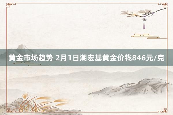 黄金市场趋势 2月1日潮宏基黄金价钱846元/克