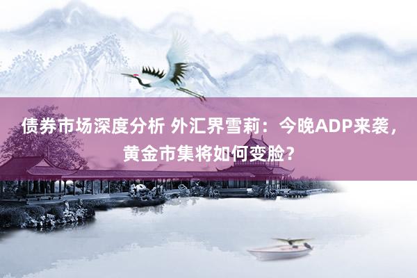 债券市场深度分析 外汇界雪莉：今晚ADP来袭，黄金市集将如何变脸？