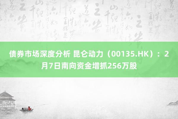 债券市场深度分析 昆仑动力（00135.HK）：2月7日南向资金增抓256万股