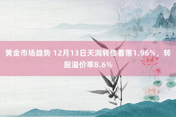 黄金市场趋势 12月13日天润转债着落1.96%，转股溢价率8.6%