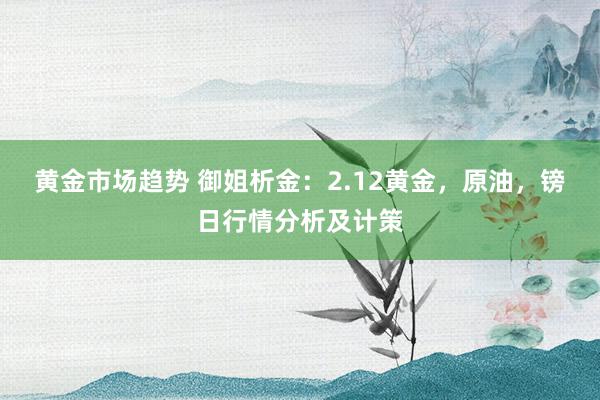 黄金市场趋势 御姐析金：2.12黄金，原油，镑日行情分析及计策