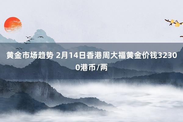 黄金市场趋势 2月14日香港周大福黄金价钱32300港币/两