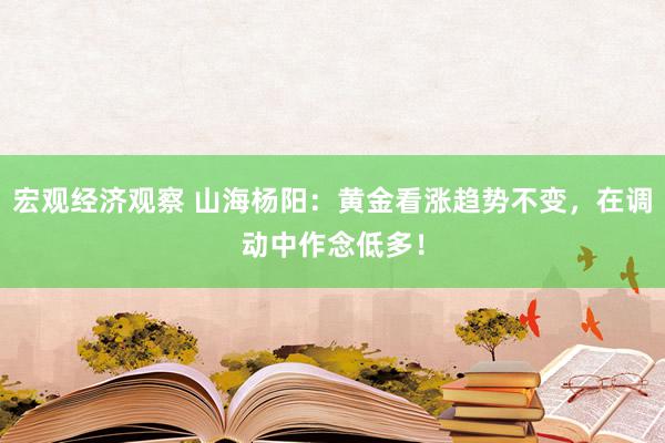 宏观经济观察 山海杨阳：黄金看涨趋势不变，在调动中作念低多！