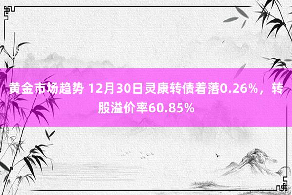 黄金市场趋势 12月30日灵康转债着落0.26%，转股溢价率60.85%