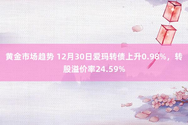 黄金市场趋势 12月30日爱玛转债上升0.98%，转股溢价率24.59%