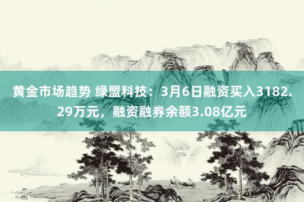 黄金市场趋势 绿盟科技：3月6日融资买入3182.29万元，融资融券余额3.08亿元