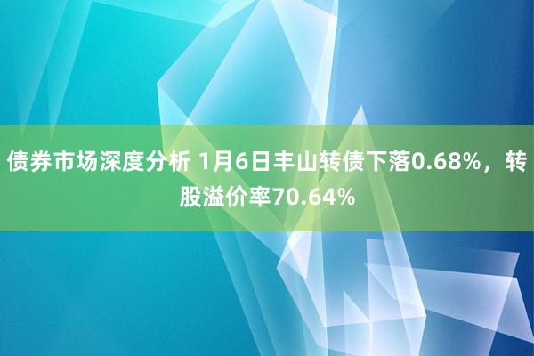 债券市场深度分析 1月6日丰山转债下落0.68%，转股溢价率70.64%